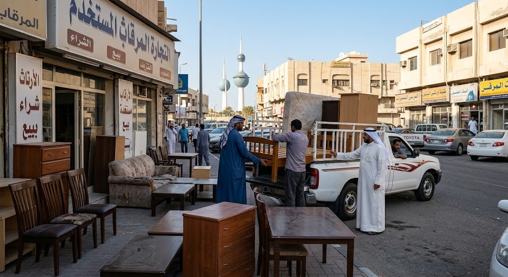 نشتري الاثاث المستعمل المرقاب بالكويت بأعلى الأسعار مع خدمة النقل الفوري وتثمين جميع الأغراض